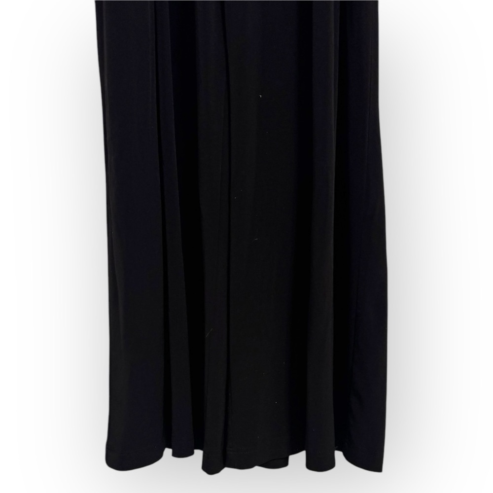 VINCE CAMUTO Faux Wrap Wide-Leg Jersey Jumpsuit, XL, Black - Picture 7 of 16